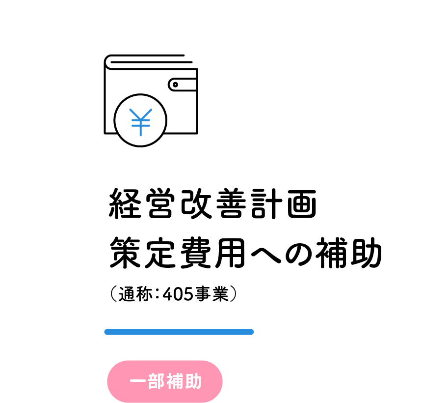 経営改善計画策定費用への補助